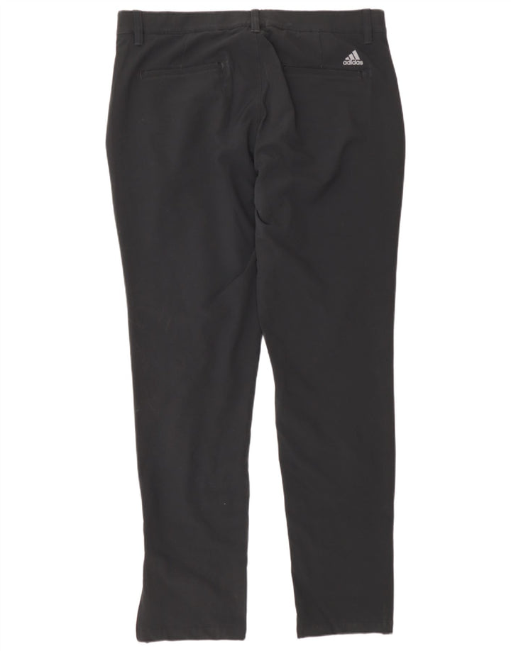 Adidas muške uske chino hlače W34 L32 crni poliester