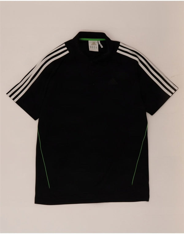 Adidas Mens Climacool Polo Shirt Small Black Polyester
