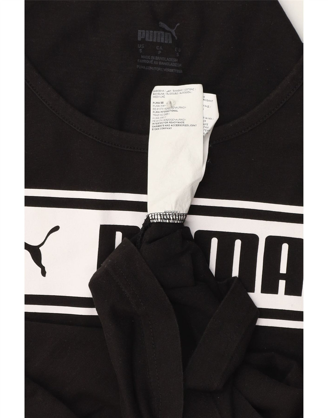 Puma muški grafički gornji dio prsluka mali crni pamuk