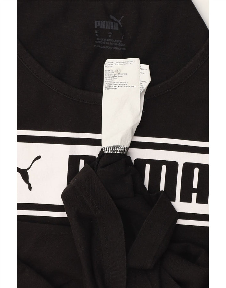 Puma muški grafički gornji dio prsluka mali crni pamuk