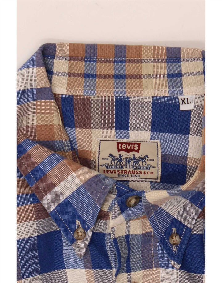 Levi's muška košulja XL plavi karirani