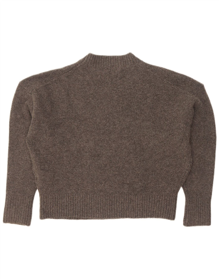 Zara ženski kratki pulover s okruglim izrezom UK 10 Small Gray