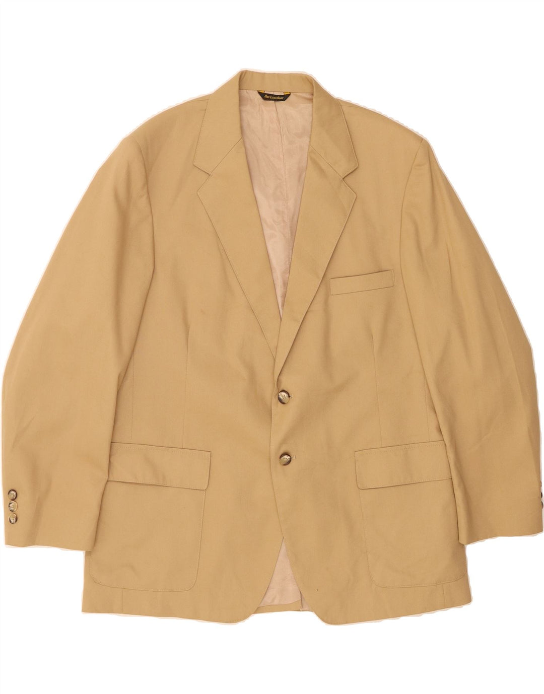 FARAH Mens 2 Button Blazer Jacket Size 46 2XL Beige Vintage Farah and Second-Hand Farah from Messina Hembry 