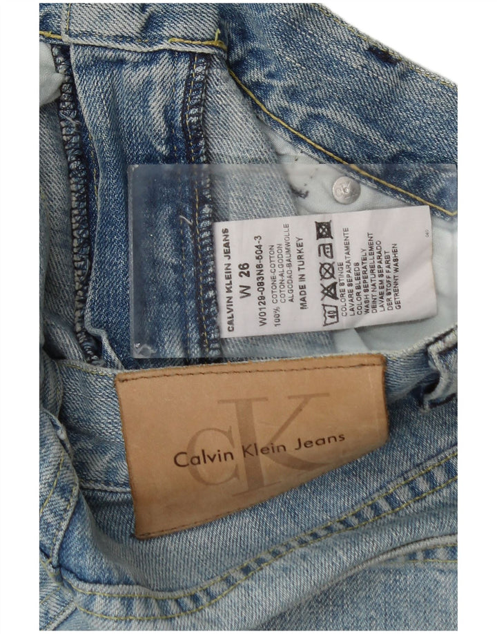 Calvin Klein Ženske traperice Bootcut W26 L32 Plavi pamuk