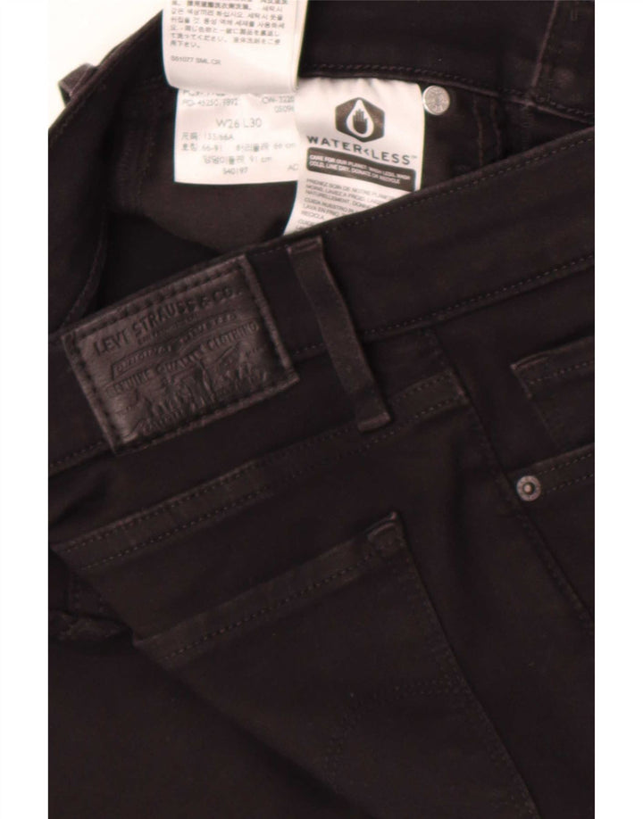 Levi's ženske 312 uske traperice W26 L30 crni pamuk