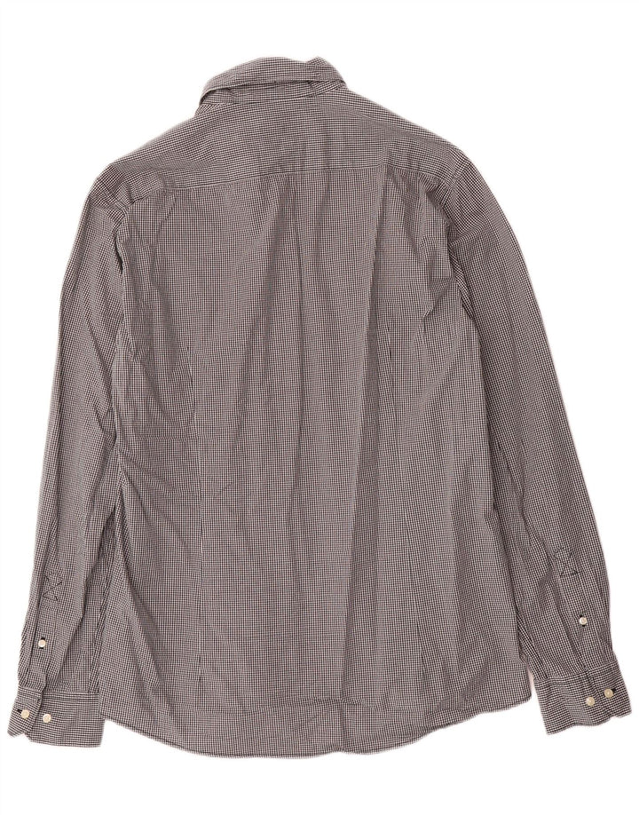 Barbour muška krojena košulja velikog crnog gingham pamuka