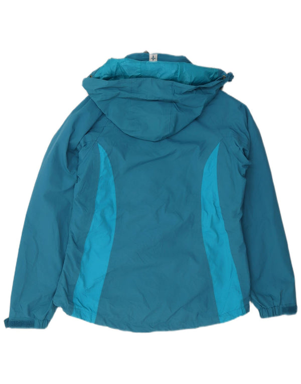 Mountain Warehouse Ženska Isoory kišna jakna s kapuljačom UK 12 srednje plavi najlon