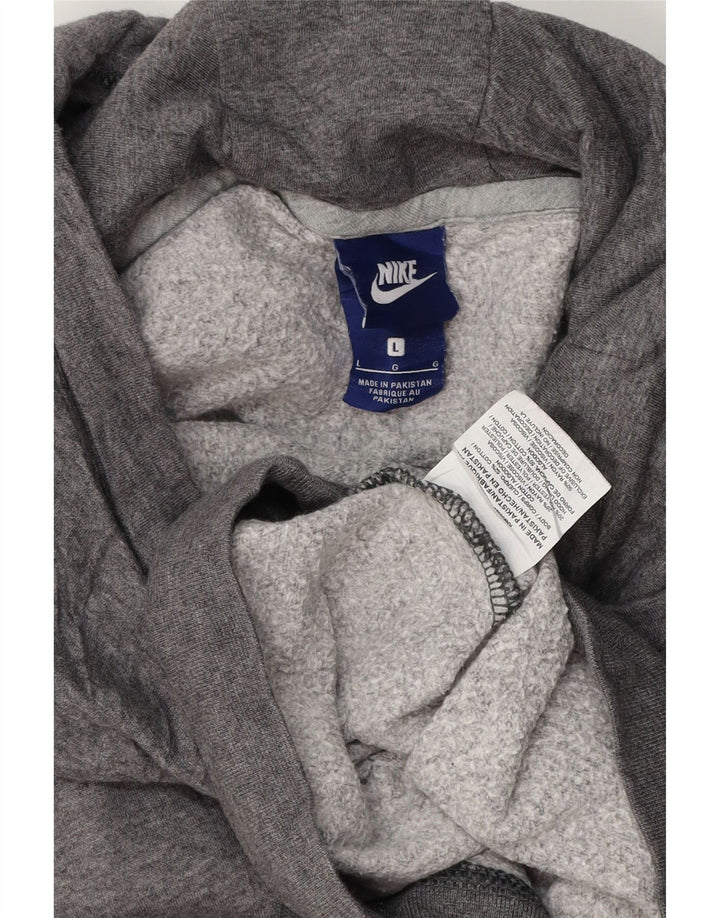 NIKE Muška majica s kapuljačom, veliki sivi pamuk