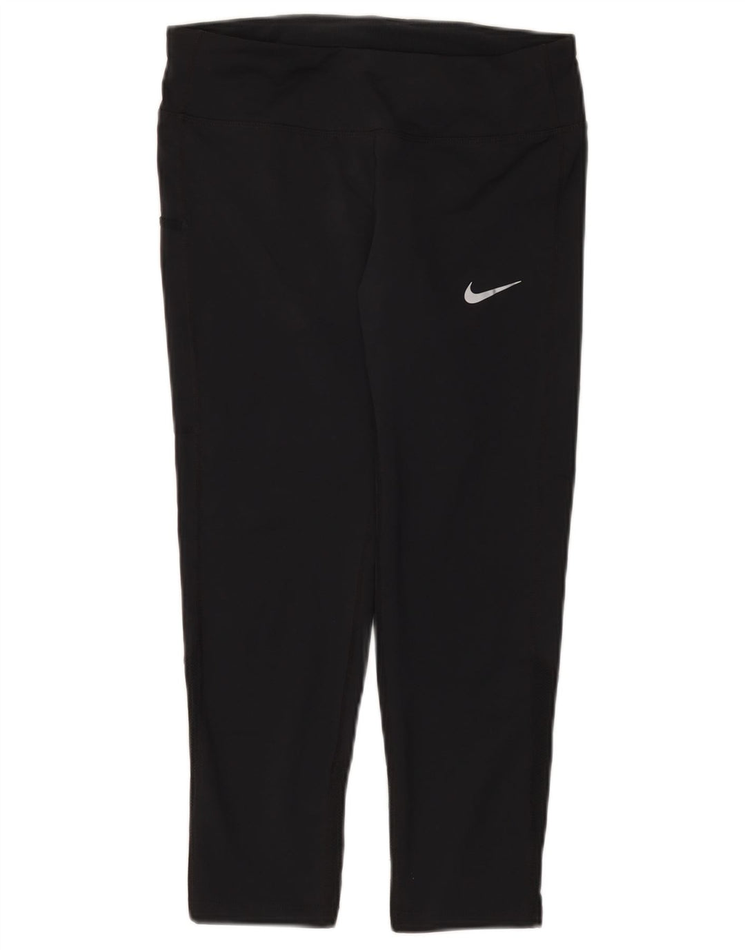 Nike ženske Dri Fit Capri tajice UK 8 male crne poliesterske