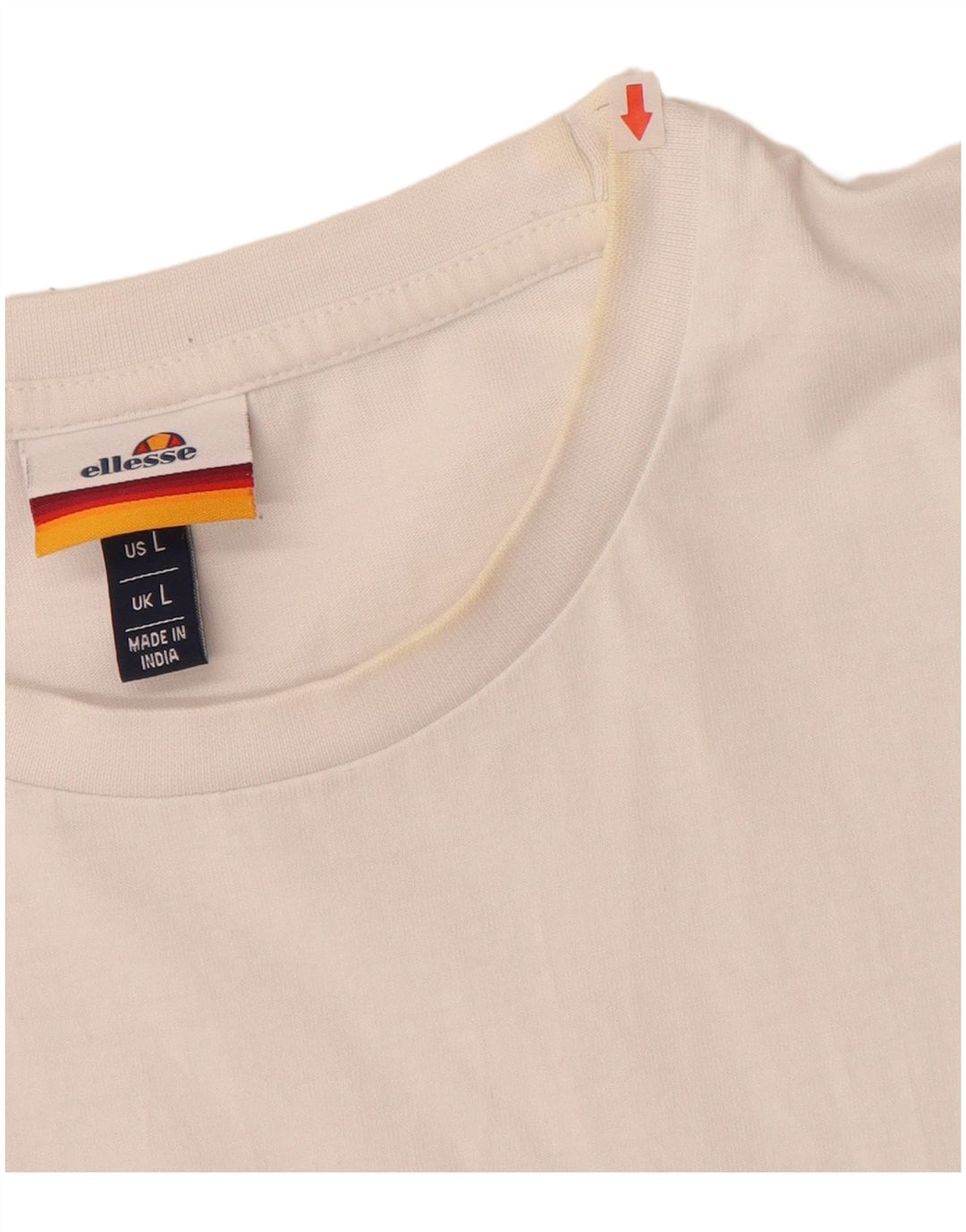 ELLESSE Velika bijela muška majica s grafičkim motivima