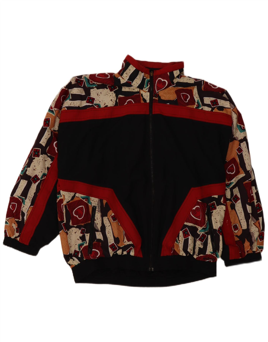 Gornja jakna muške trenirke Erima 2XL crni geometrijski poliester