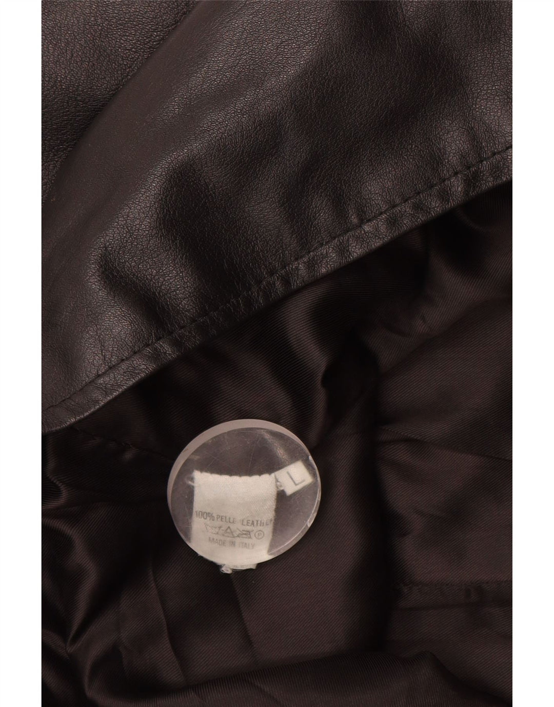 Vintage ženska kožna jakna s parangalom UK 16 velika crna koža