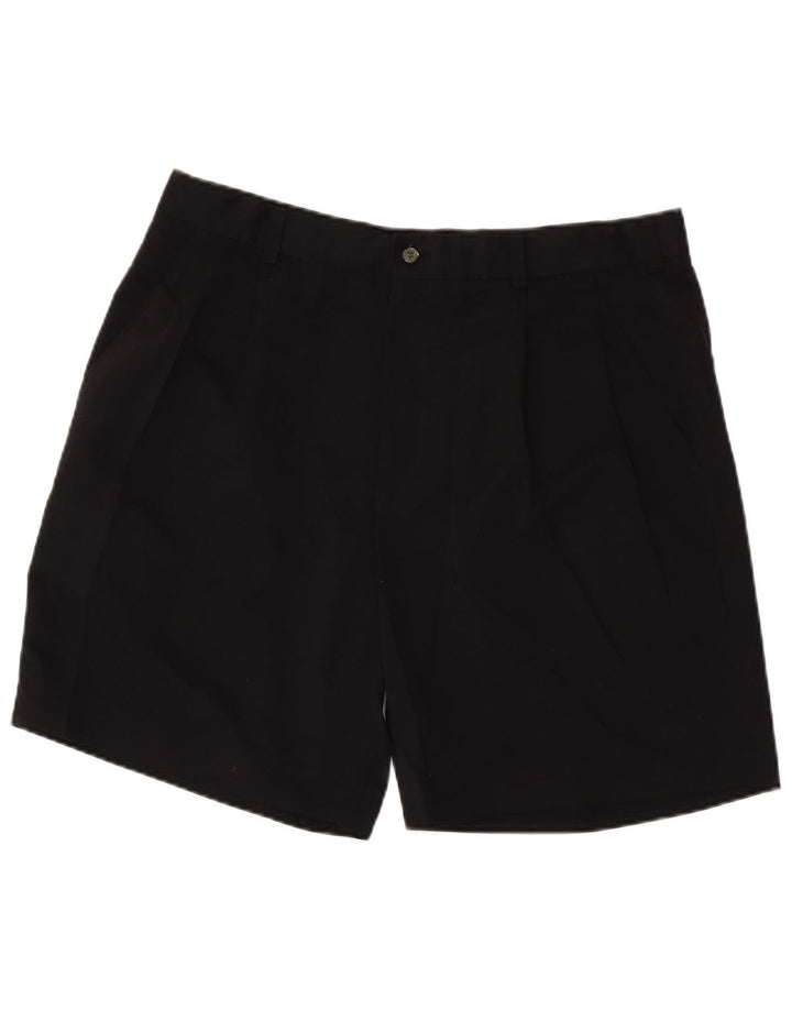 IZOD Muške chino kratke hlače s klinovima W38 XL crni poliester