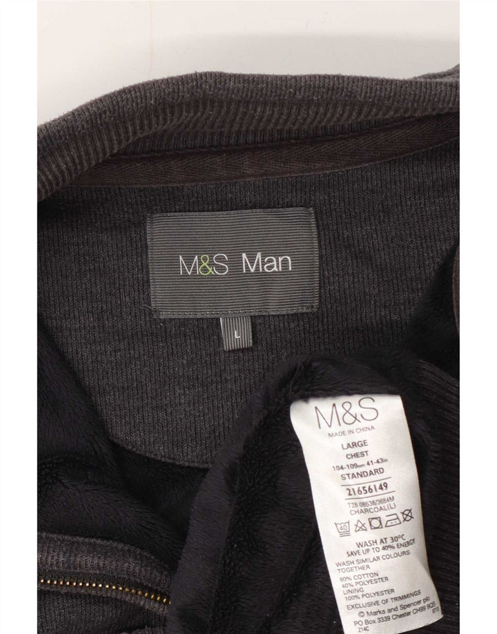 Marks & Spencer muška trenirka Gornja jakna velika siva pamučna