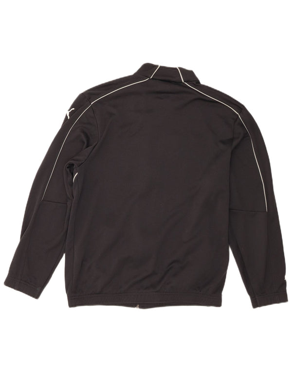 Puma Boys Graphic Trenirka Gornja jakna 13-14 godina crni poliester