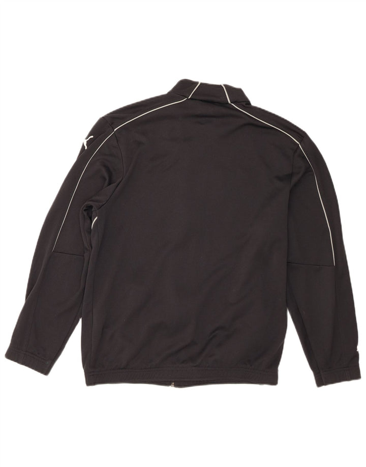 Puma Boys Graphic Trenirka Gornja jakna 13-14 godina crni poliester