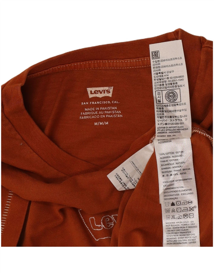 Levi's ženska majica kratkih rukava UK 14 srednje narančasta pamuk