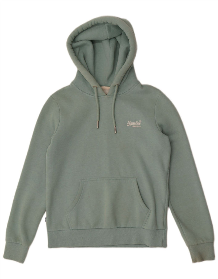 Superdry ženska prevelika puna trenirka UK 10 Mala zelena pamuk