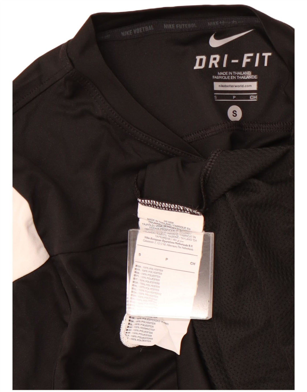 NIKE Muška majica kratkih rukava Mala crna poliesterska sportska obuća