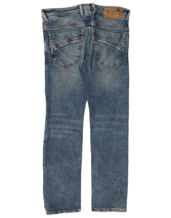 Diesel Mens Iakop Regular Slim Tapered Jeans W30 L30 Plavi pamuk