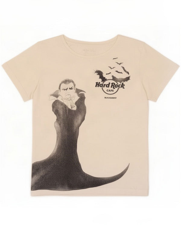 Hard Rock Cafe Ženska majica kratkih rukava Bucharest Graphic UK 12 Medium White