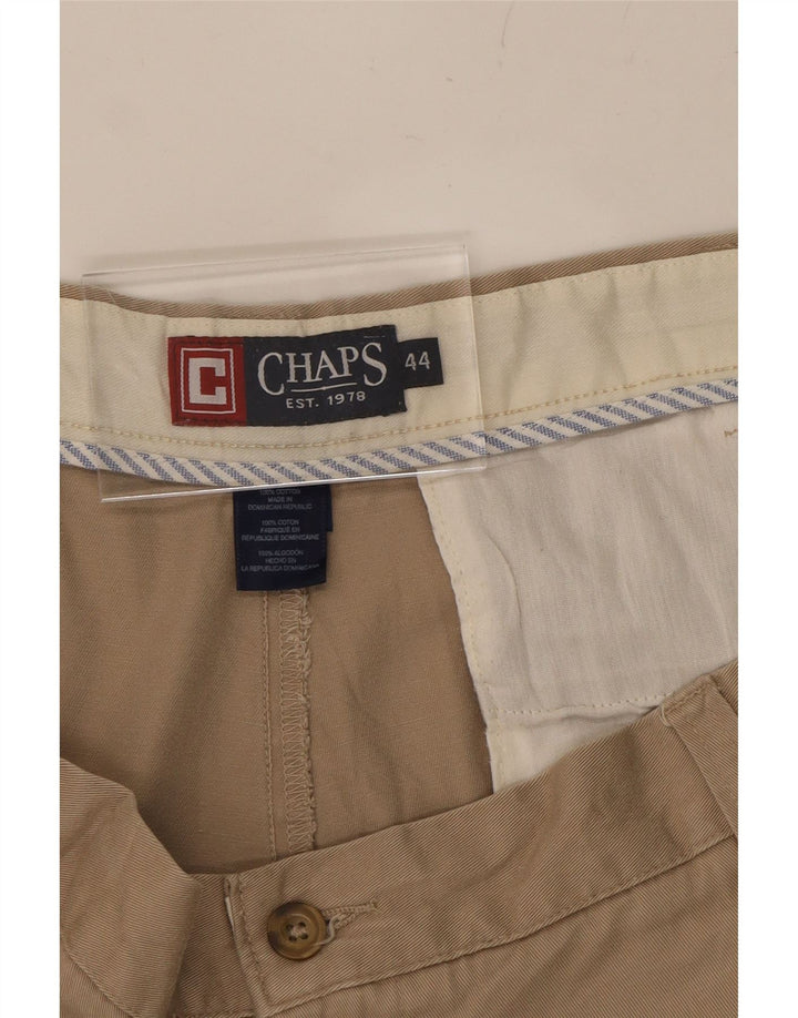 CHAPS Mens Pegged Chino Shorts W44 2XL Beige Cotton Vintage Chaps and Second-Hand Chaps from Messina Hembry 
