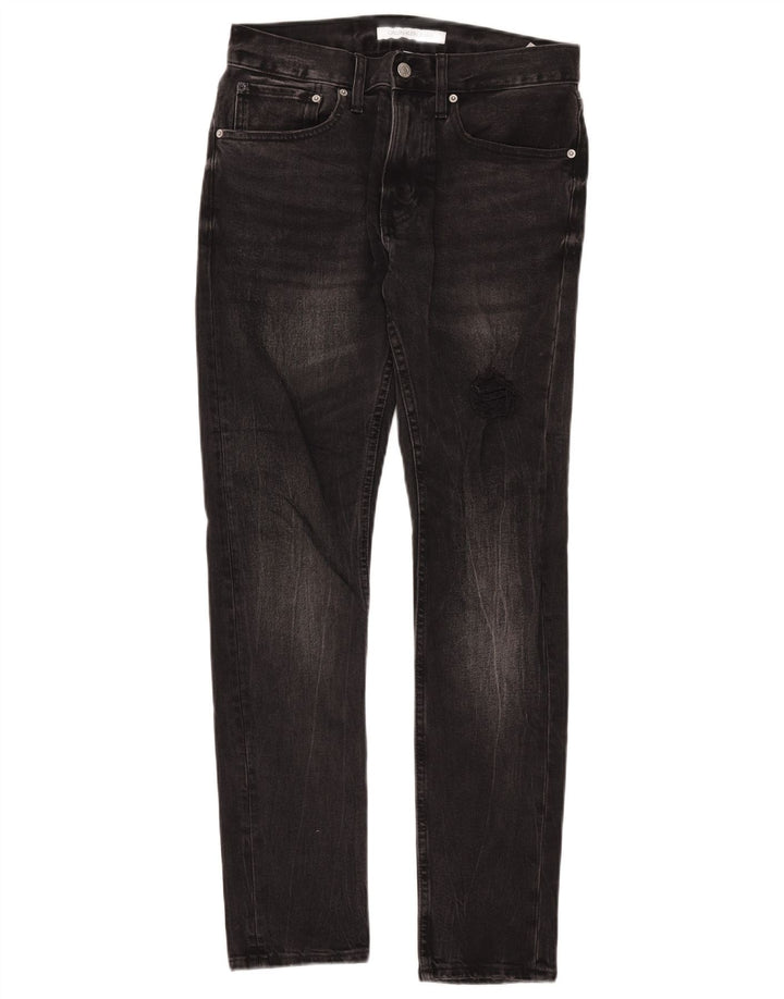 Calvin Klein muške uske traperice W29 L32 crni pamuk