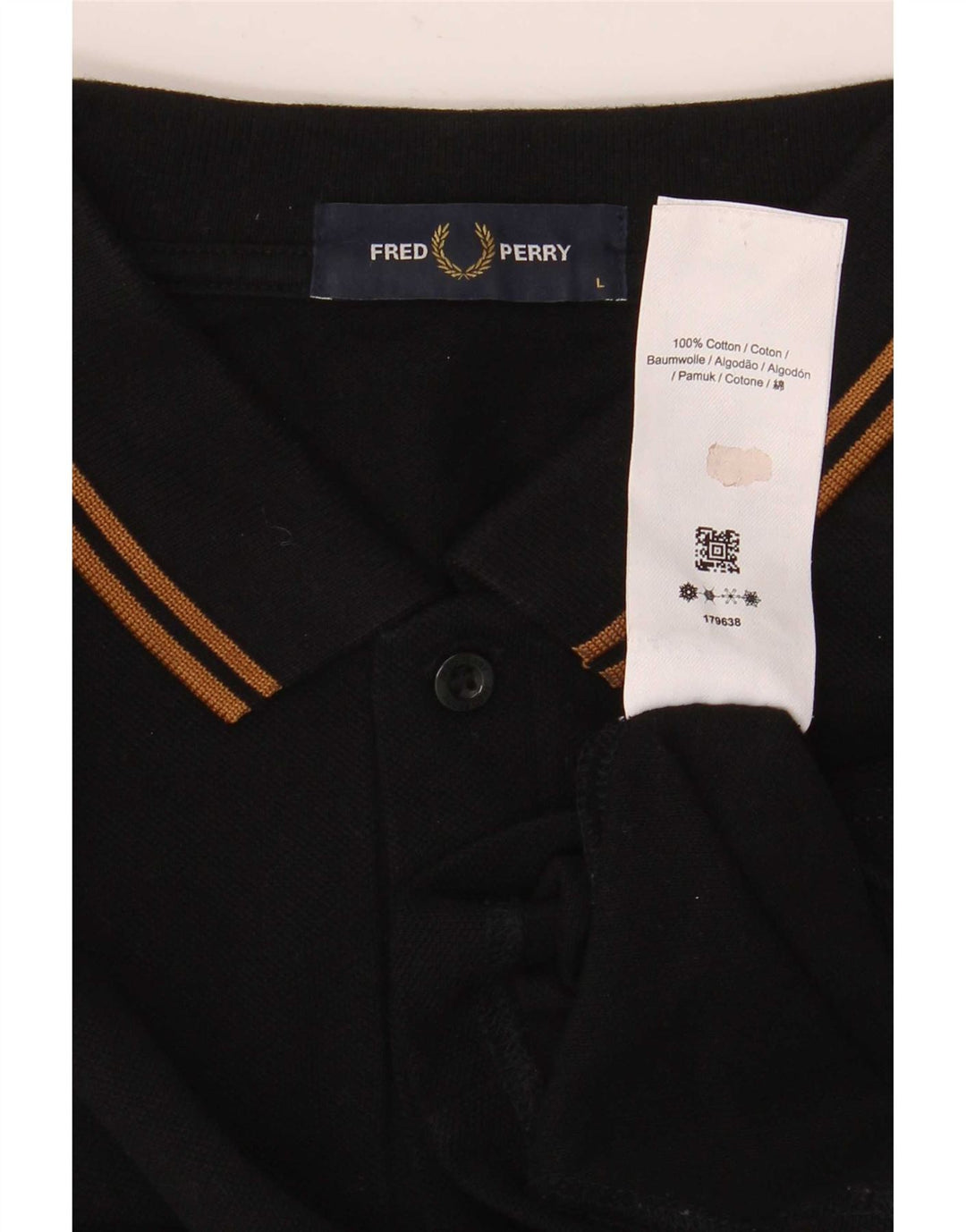 Fred Perry muška polo majica velika crna pamučna