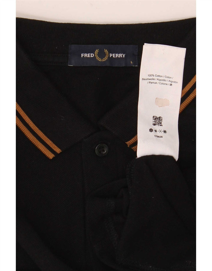 Fred Perry muška polo majica velika crna pamučna