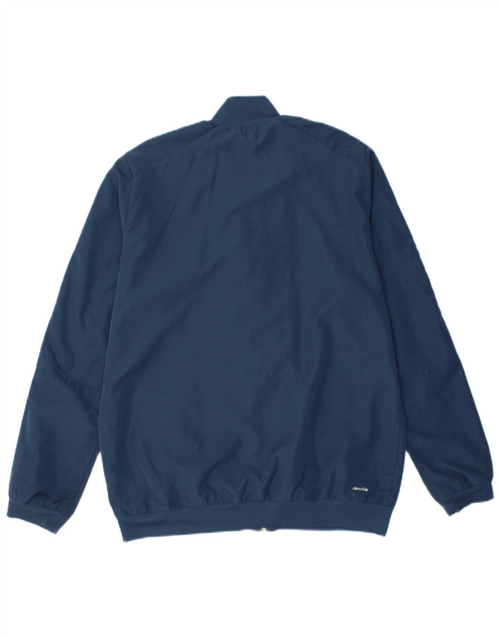 REEBOK Boys Climalite Tracksuit Top Jacket 13-14 Years Navy Blue