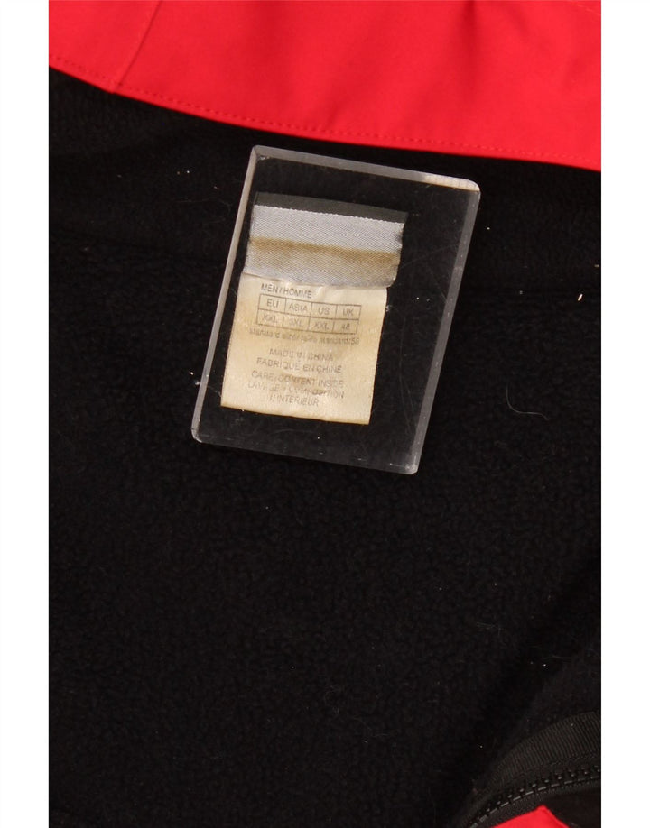 JACK WOLFSKIN Muška vjetrovka s kapuljačom UK 48 4XL Red Colourblock