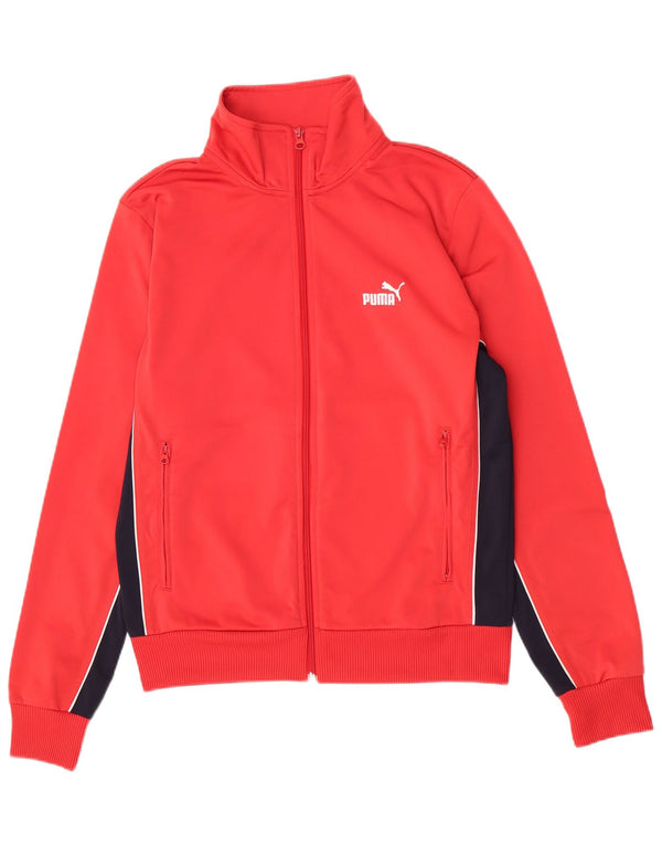 Puma muška gornja jakna trenirke Medium Red Colourblock Poliester