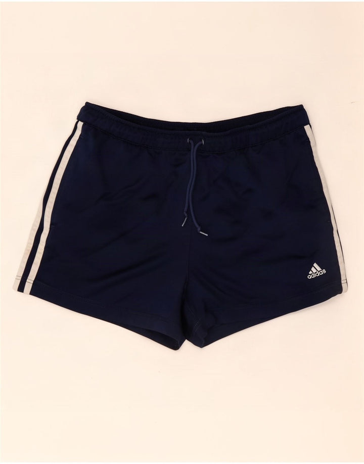 Adidas ženske sportske kratke hlače UK 10 Male tamnoplave poliesterske