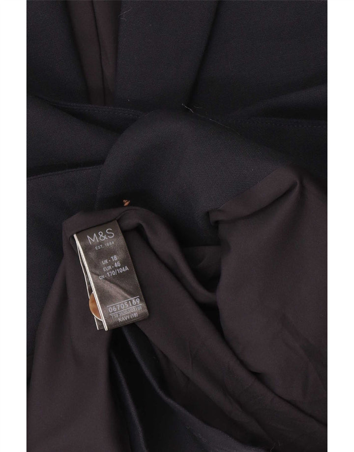 Marks & Spencer ženska prevelika jakna s jednim gumbom UK 18 XL tamnoplava