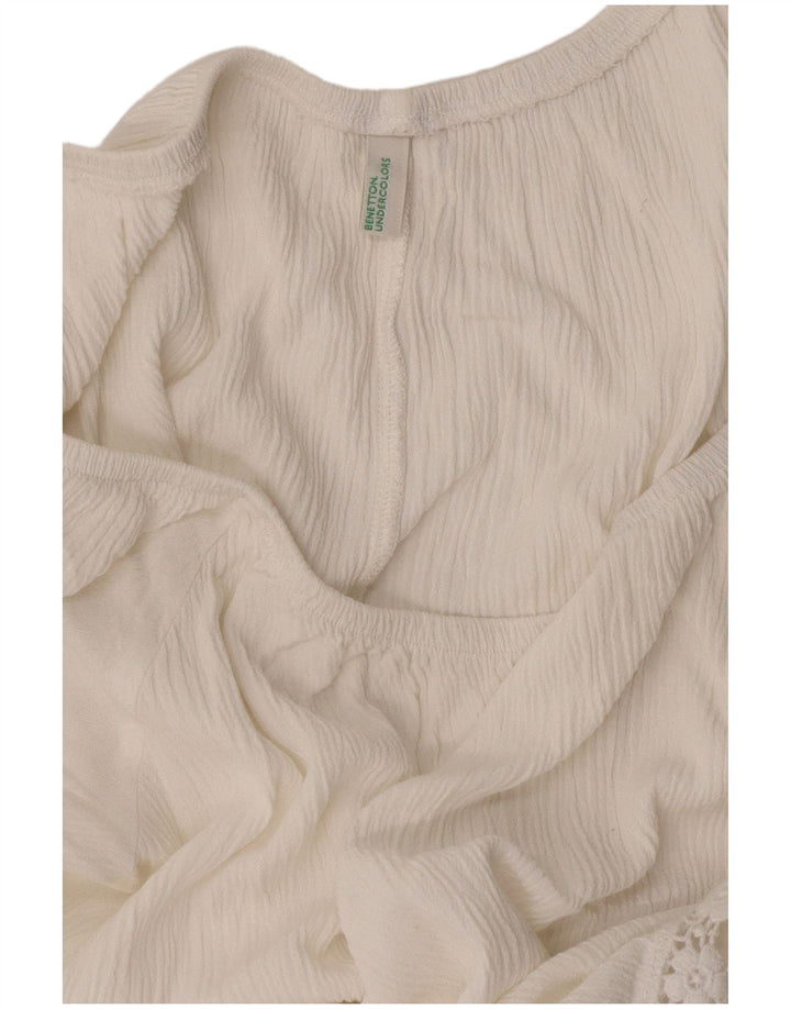 Benetton gornji dio ženske bluze UK 18 XL Bijela