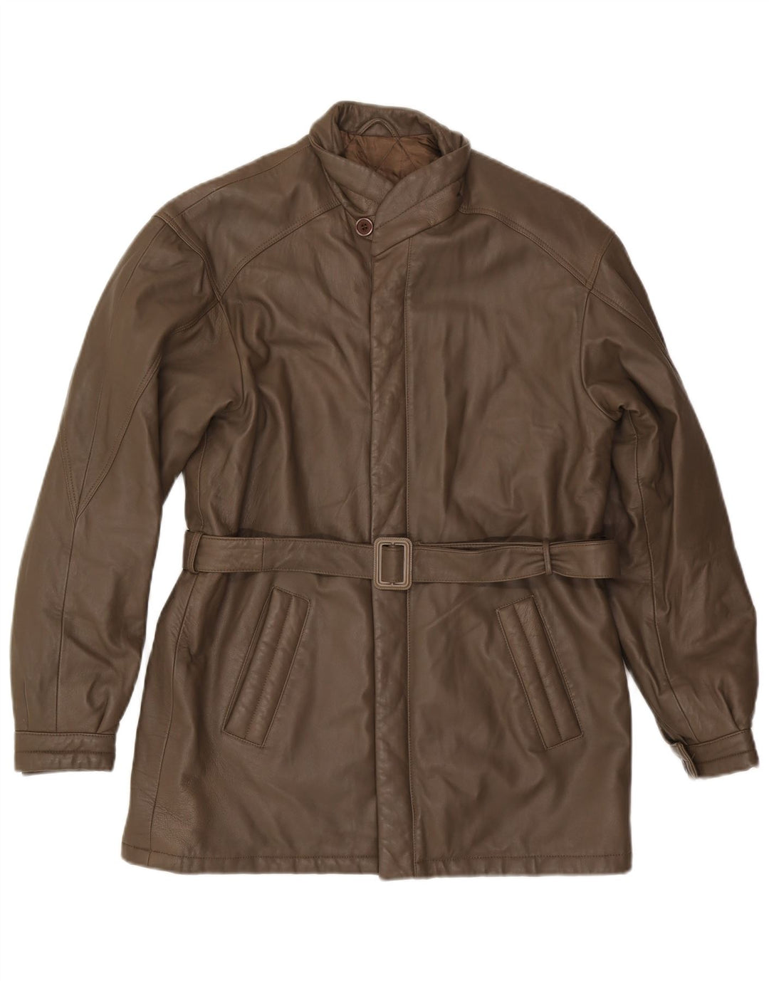 VINTAGE muška kožna jakna IT 48 Srednje smeđa koža