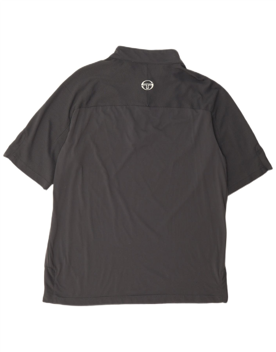 Sergio Tacchini muška majica kratkih rukava s patentnim izrezom XL siva