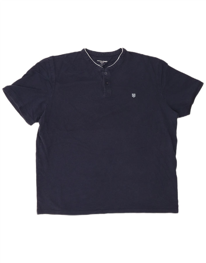 JACK & JONES muška polo majica 2XL tamnoplavi pamuk