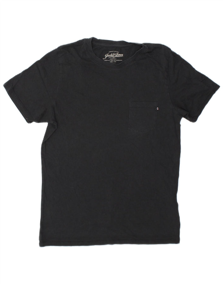 Jack & Jones Muška majica kratkih rukava Mali crni pamuk
