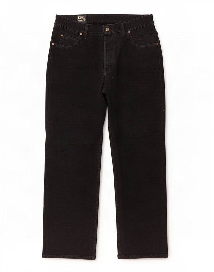 Lee Mens Brooklyn Straight Jeans W34 L29 crni pamuk