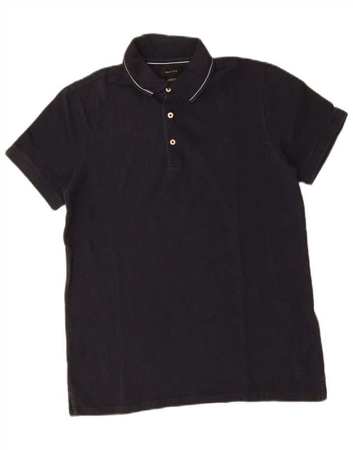 Massimo Dutti muška polo majica Srednje tamnoplavi pamuk