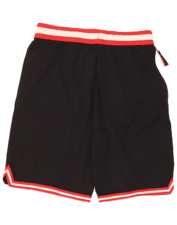 Nike Boys Chicago Bulls Sport Shorts 13-14 Years XL Black Colourblock