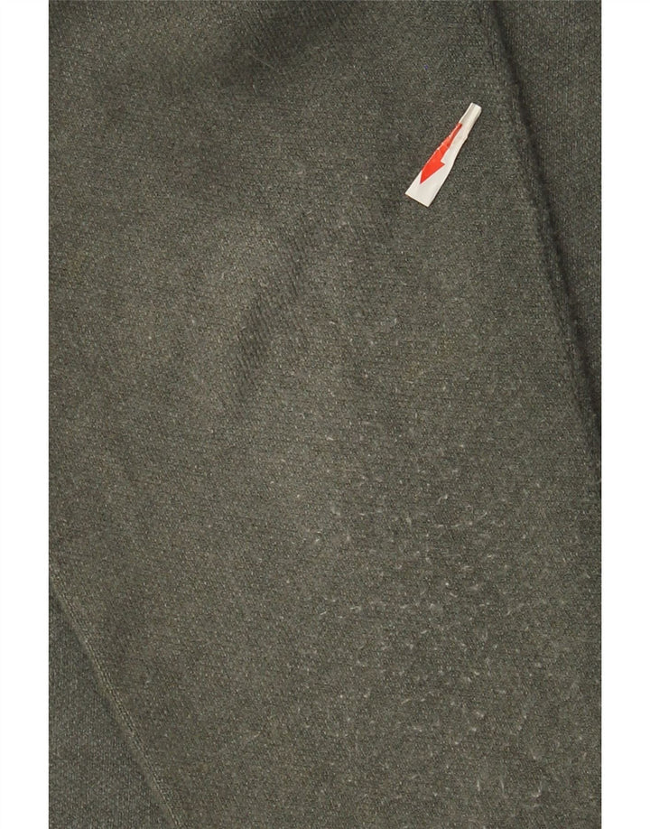 Massimo Dutti muški pulover s izrezom i patentnim zatvaračem Veliki sivi pulover od viskoze