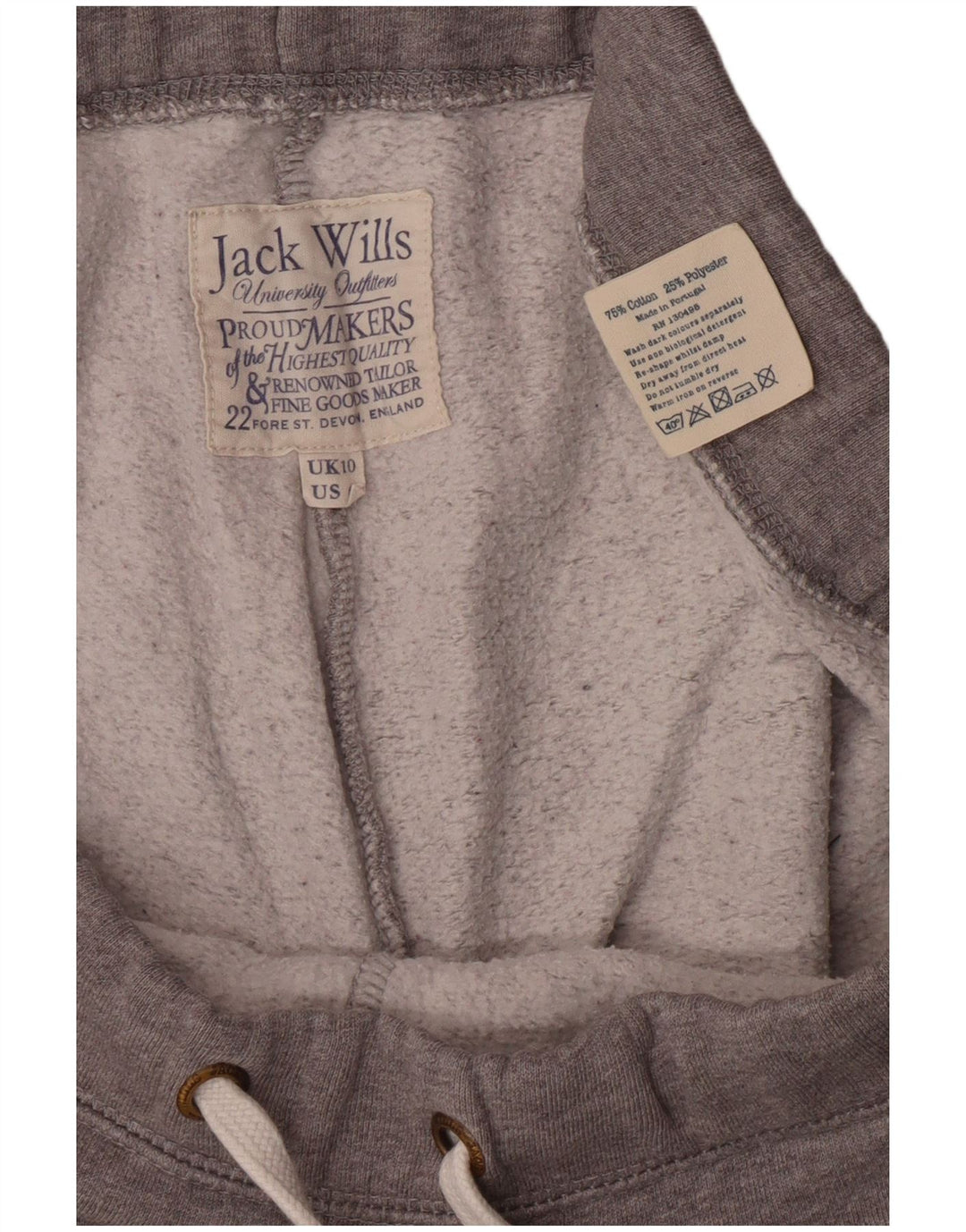 JACK WILLS Ženske trenirke s grafičkim motivima Joggers UK 10 Small Grey