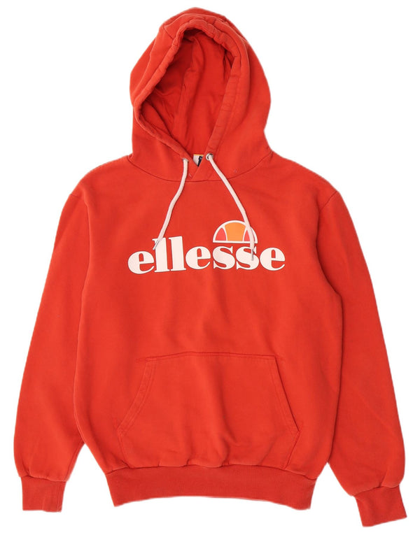Ellesse Ženska majica s kapuljačom s kapuljačom UK 12 srednje crvene boje