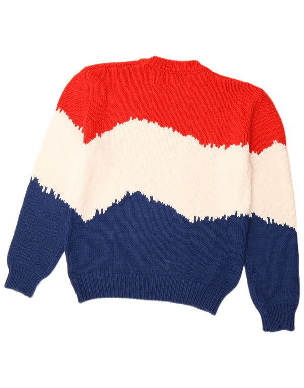 BENETTON ženski džemper s okruglim izrezom UK 14 Srednje višebojni