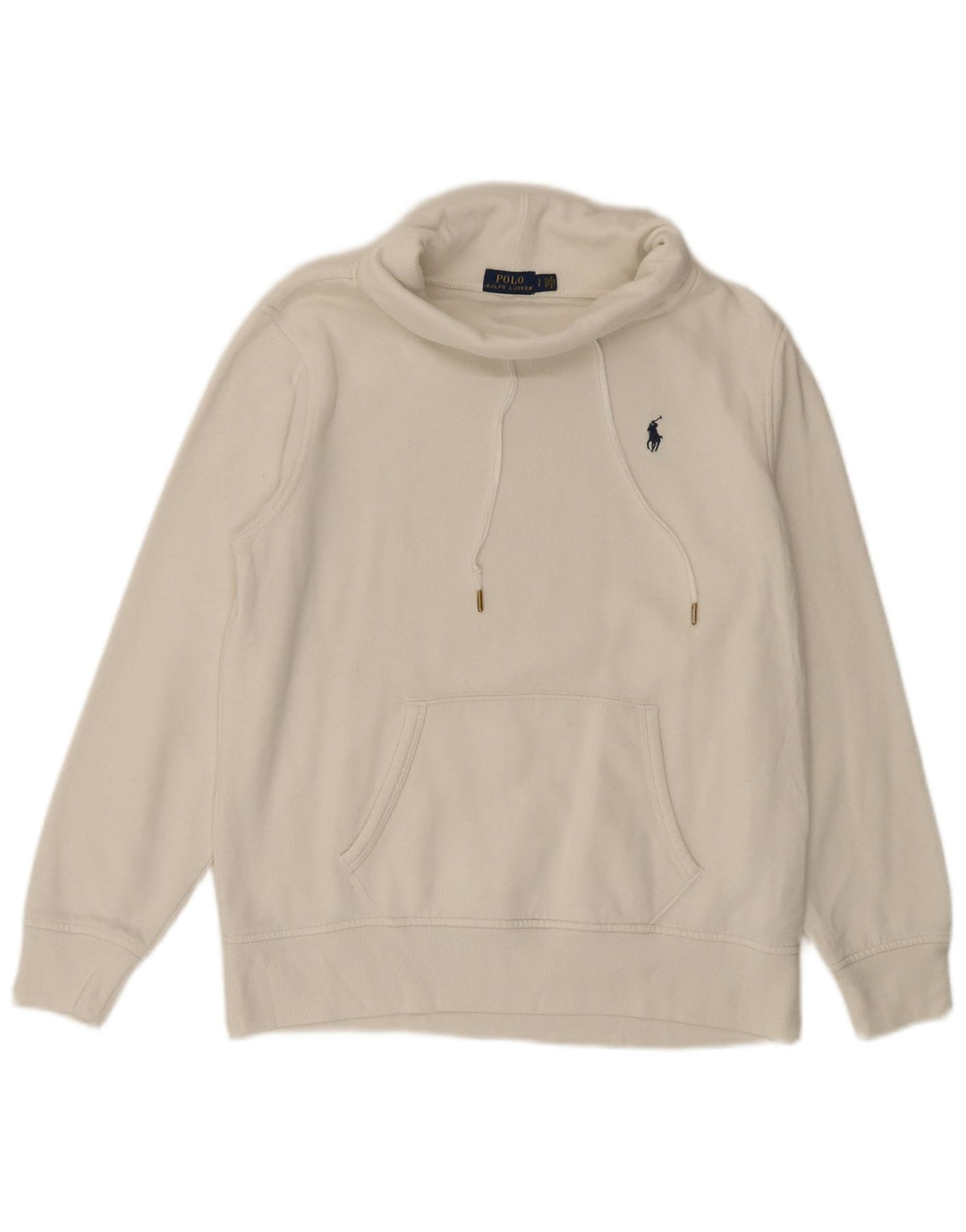 POLO RALPH LAUREN Ženska velika majica s kratkim rukavima UK 10 Mala bijela