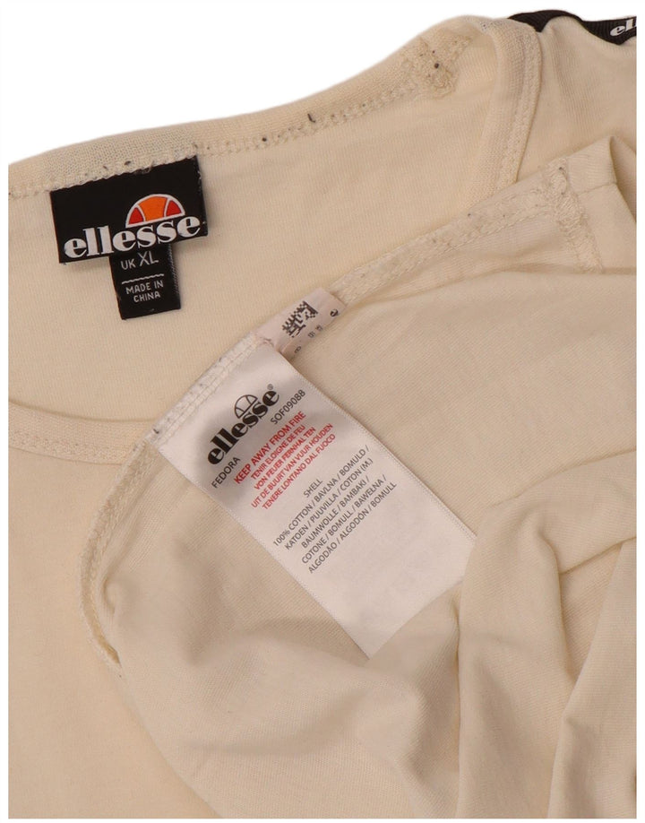 Ellesse muška majica s grafičkim motivima XL od bijelog pamuka