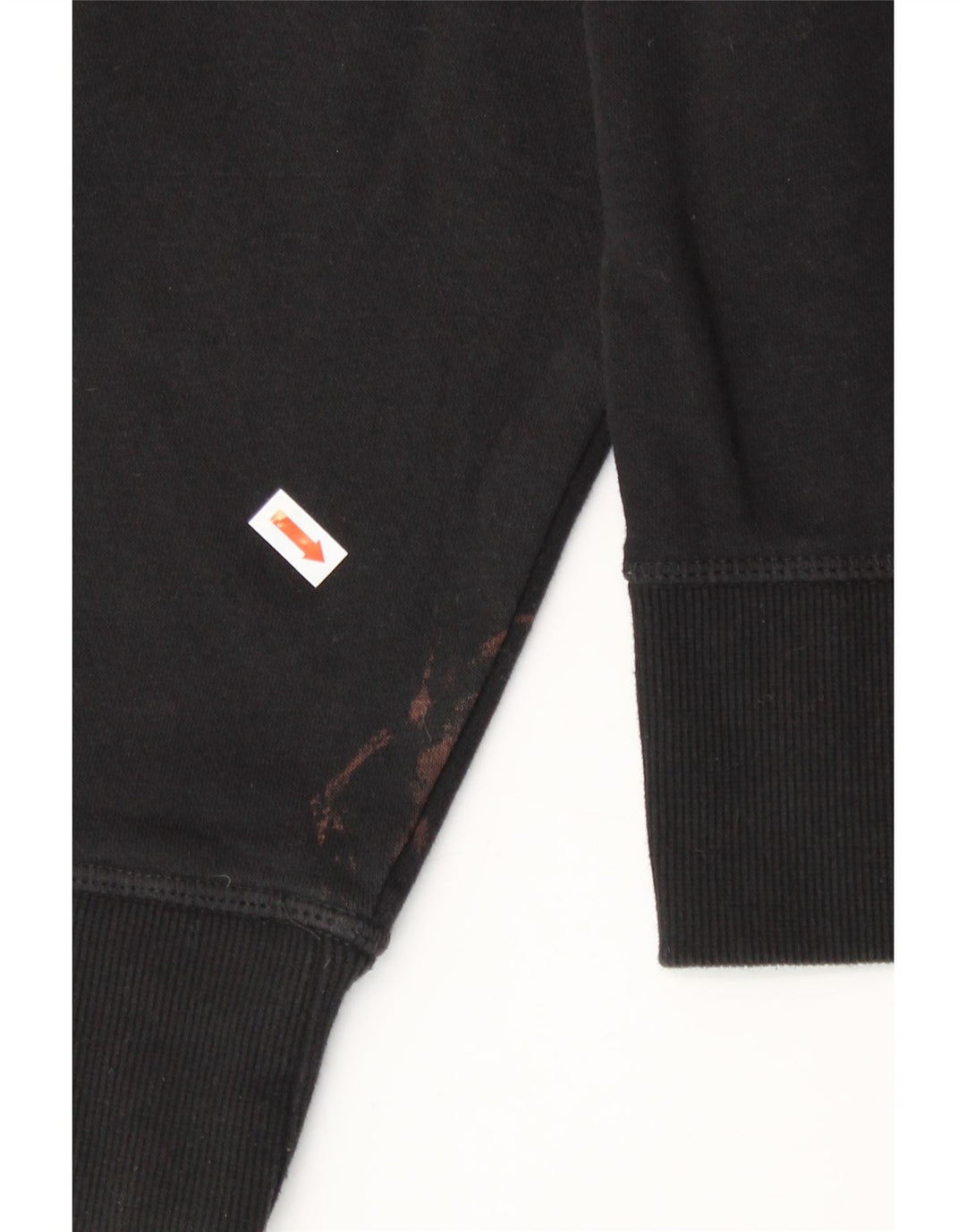 REEBOK Ženski pulover s kapuljačom na patentni zatvarač UK 14 Srednje crni pamuk