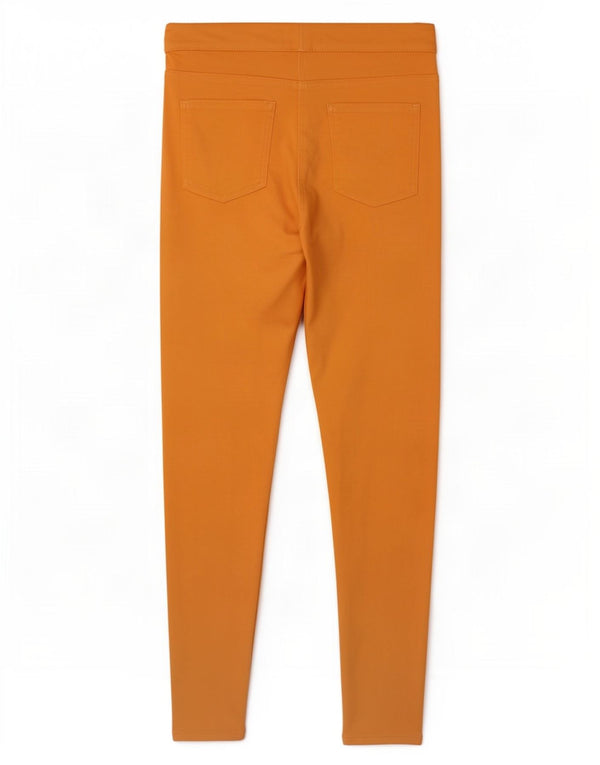 Marks & Spencer Womens Jegging Jeans UK 12 Medium W30 L27 Orange Cotton